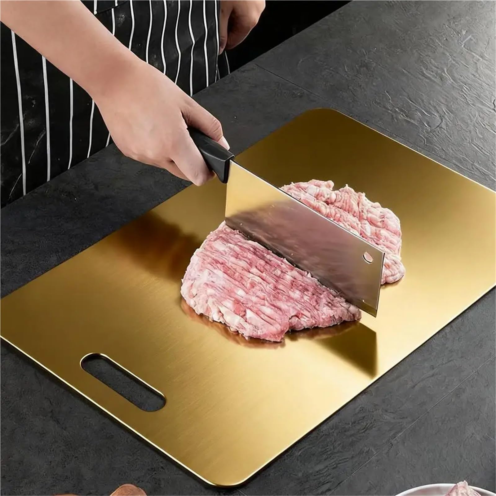 Tagliere Acciaio Inox Tagliere bifacciale in titanio