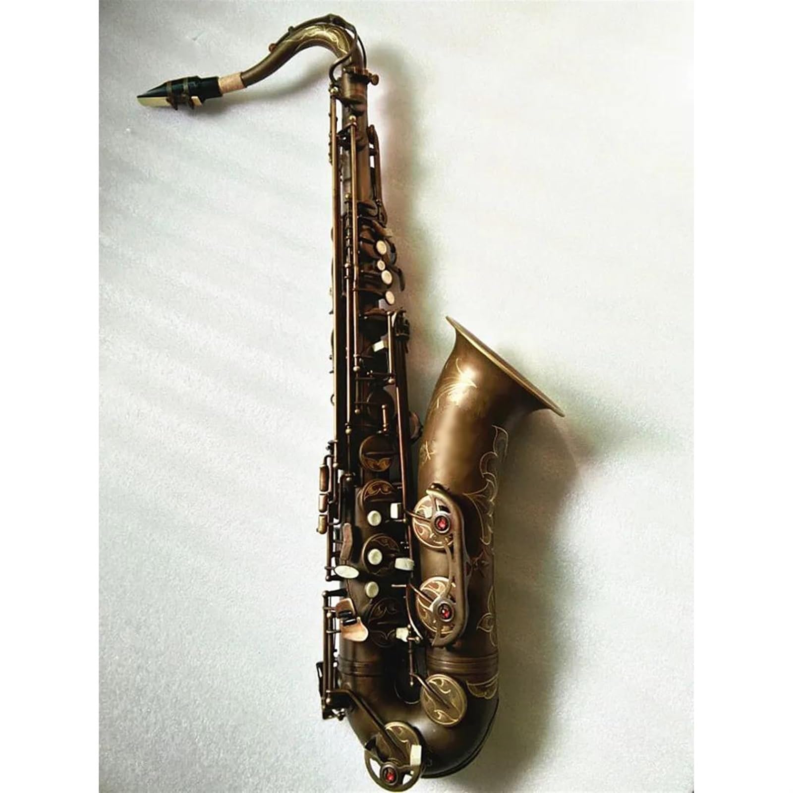 Saksofon Saksofon Tenorowy Antyczny Saksofon Tenorowy B-flat Bronze Z Akcesoriami Do Futerału