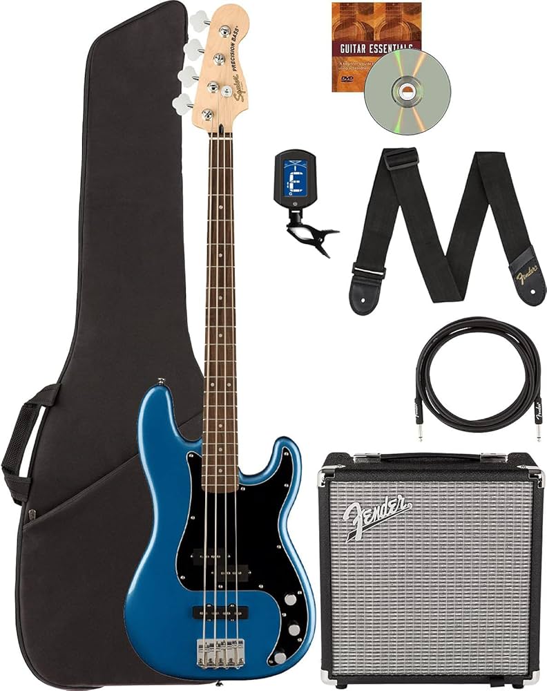 Amazon.com: Fender Squier Affinity Precision Bass PJ - Lake Placid Amazon.com: Fender Squier Affinity Precision Bass PJ - Lake Placid