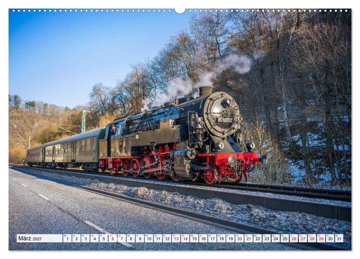 Dampflokomotiven im Harz - Eine Reise in die goldene Ära der Eisenbahn (Wandkalender 2027 DIN A2 quer), CALVENDO Monatskalender: Dampfloks im Harz – pure Nostalgie (CALVENDO Mobilitaet)