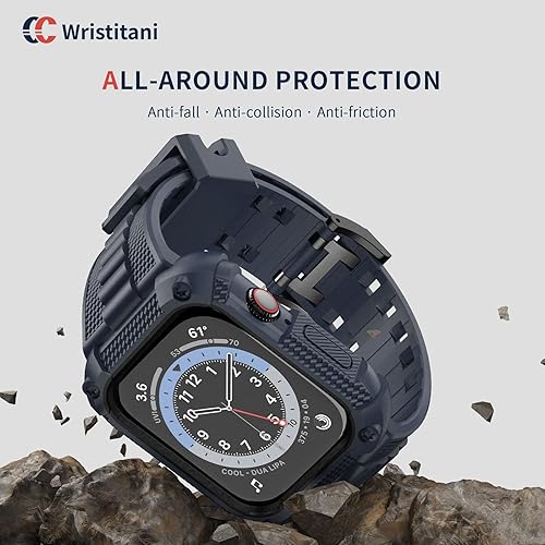 Miniatura 2 de Wristitani Compatible with Apple Watch Band with Shockproof Rugged Case 40mm 41mm 42mm 44mm 45mm 46mm 49mm for iWatch Ultra 321 SE 321 Series