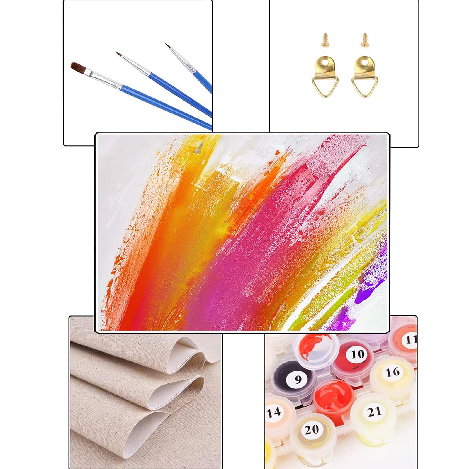 Kit de pintura personalizada por números, lienzo personalizado por números, para adultos, para hacer tu propia pintura al óleo, kit de pintura por números para niños principiantes (60 x 80 cm)