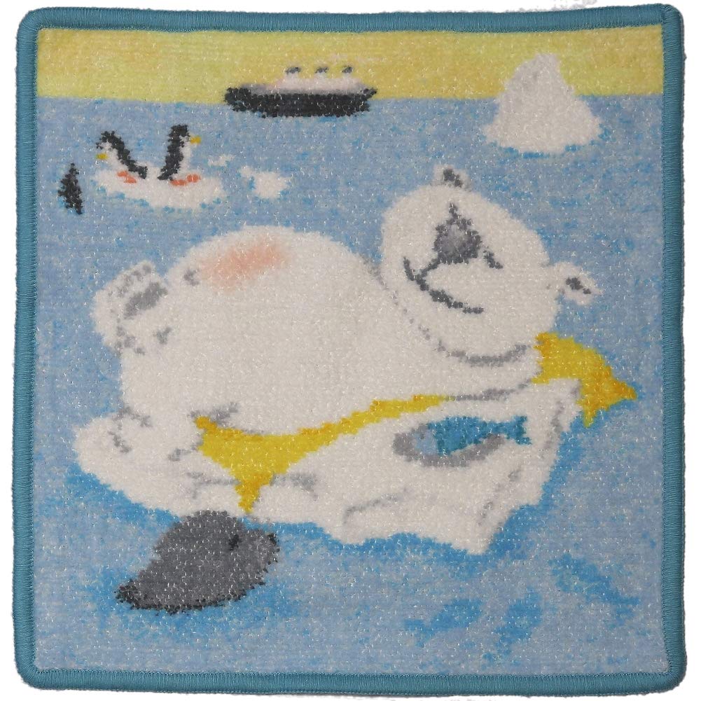 Amazon｜[フェイラー] ハンドタオル ハンカチ 25x25cm LAZY BEAR sea