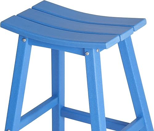 Vista 257 de WestinTrends Malibu - Juego de 2 taburetes para sillín para exteriores/patio, 24 alturas, color negro