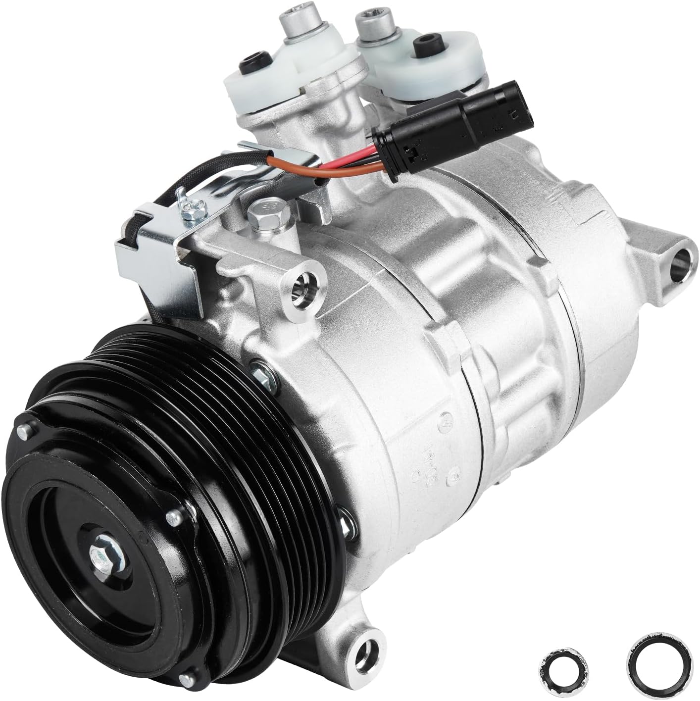 Air Condition AC Compressor with Clutch for 2015-2018 Mercedes-Benz C250 C300 C350e 2.0L, for 2017-2020 C43 AMG 3.0L E200 E250 E300 2.0L, for 2020-2023 E350, for 16-21 GLC250 GLC300 Metris