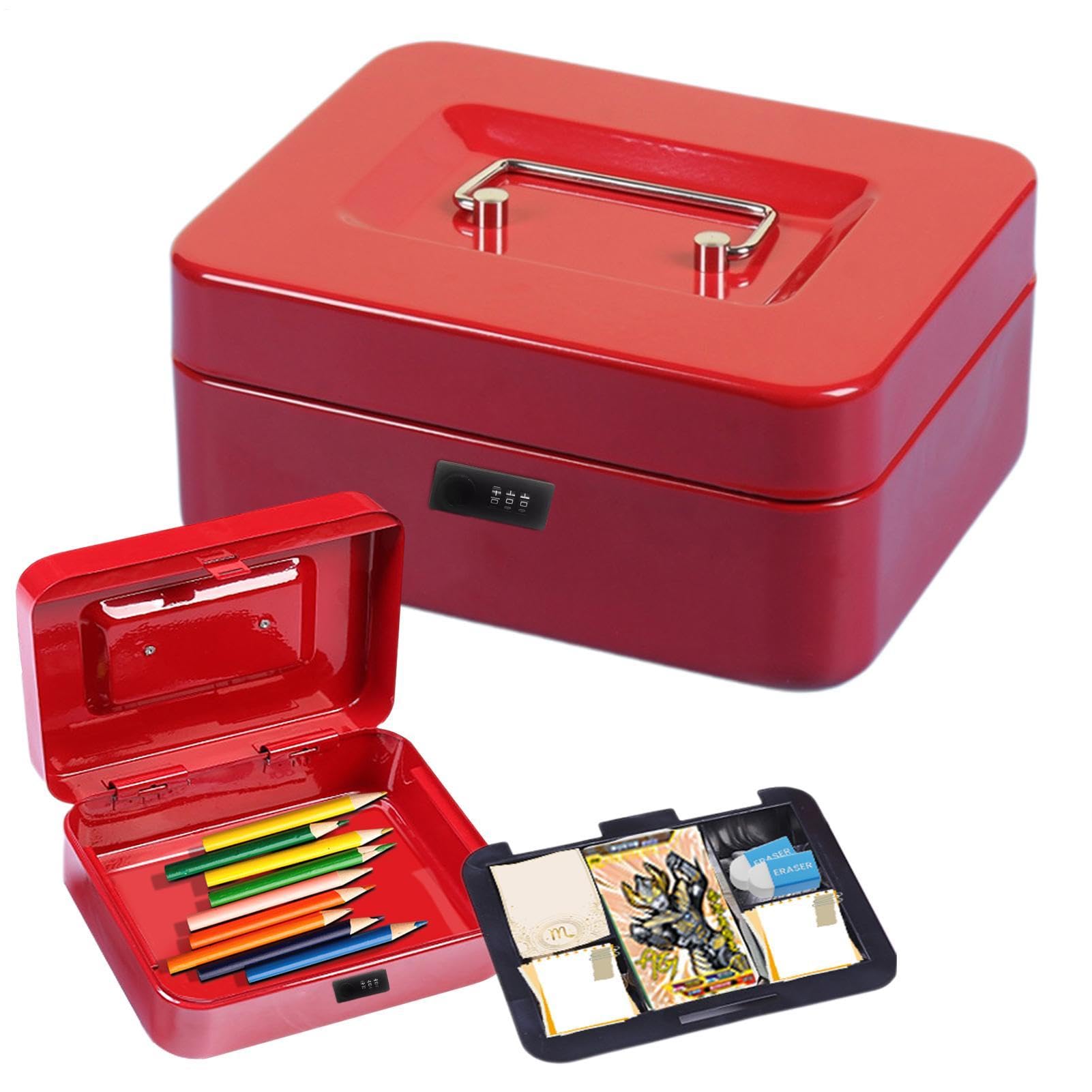 Coffre-fort portable avec code pour billets, cartes, bijoux, clés