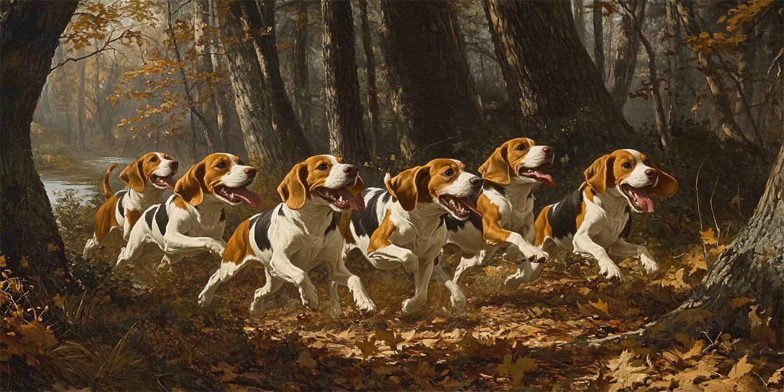 Grande Dipingere con i Numeri 60x120cm Dipingere con i Numeri Adulti Foresta Paint by Numbers Hobby Creativi Adulti e Principianti fai da te Kit Completo Craftoria,Decorazioni Casa Regalo Cane-y1194