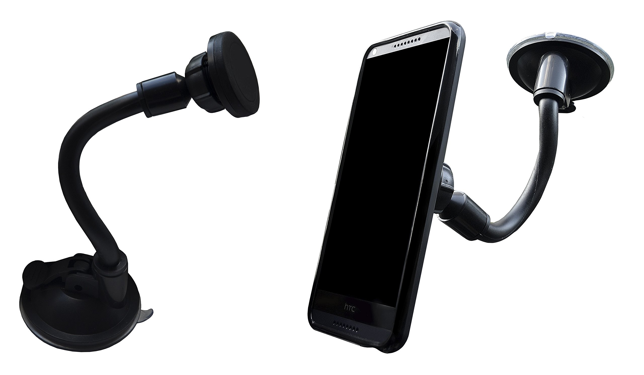 Lilware Soft Long Tube Universal Car Holder for Smartphone/GPS - Black