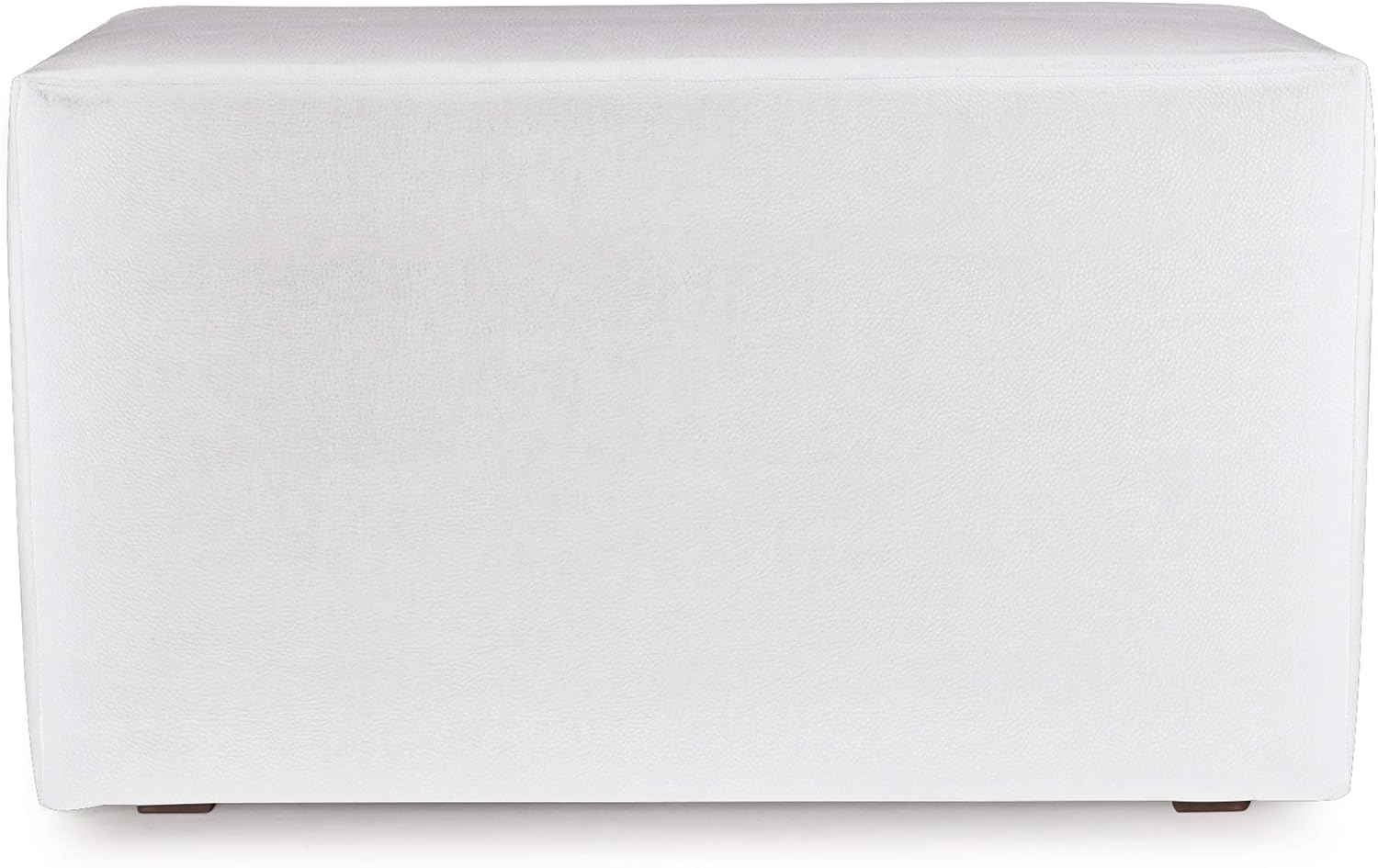 Howard Elliott Collection Square Outdoor Patio Universal Bench Cover, Exclusively Made for Howard Elliott Rectangle Bench Furniture Replacement Cover, Premium 100% Sunbrella Acrylic, Atlantis White