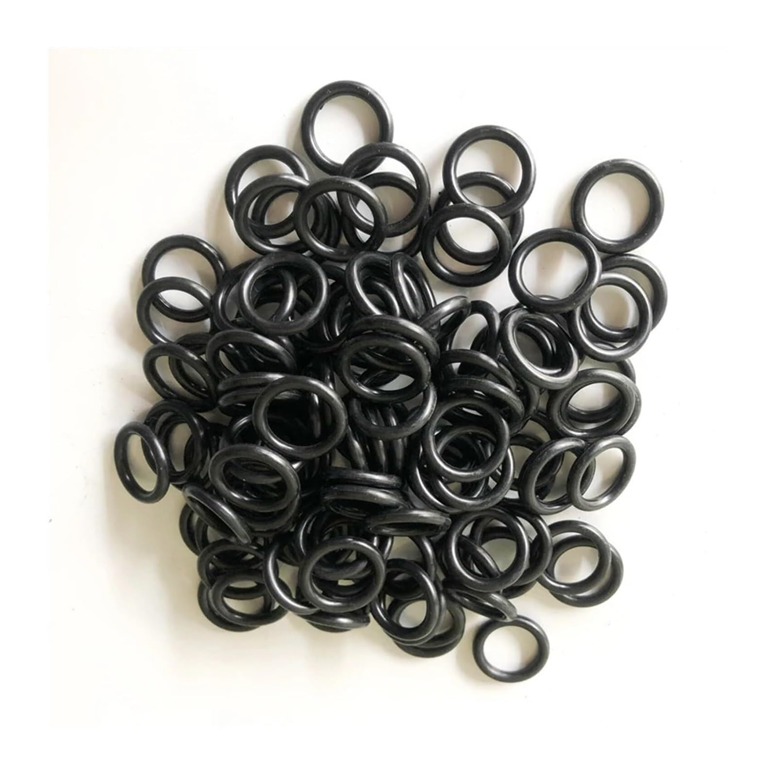 100 Uds Junta tórica CS 1,5mm X 5~80mm OD NBR Caucho de nitrilo for automóvil Redondo Tipo O arandela de Sellado Resistente al Aceite Negro(OD 80mm)