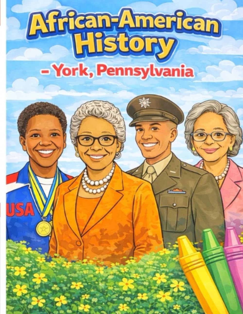 African-American History for York, PA Coloring Book: Coloring Book for Scholars: Inspiring Local Leaders, Community Heroes & Black History for Kids