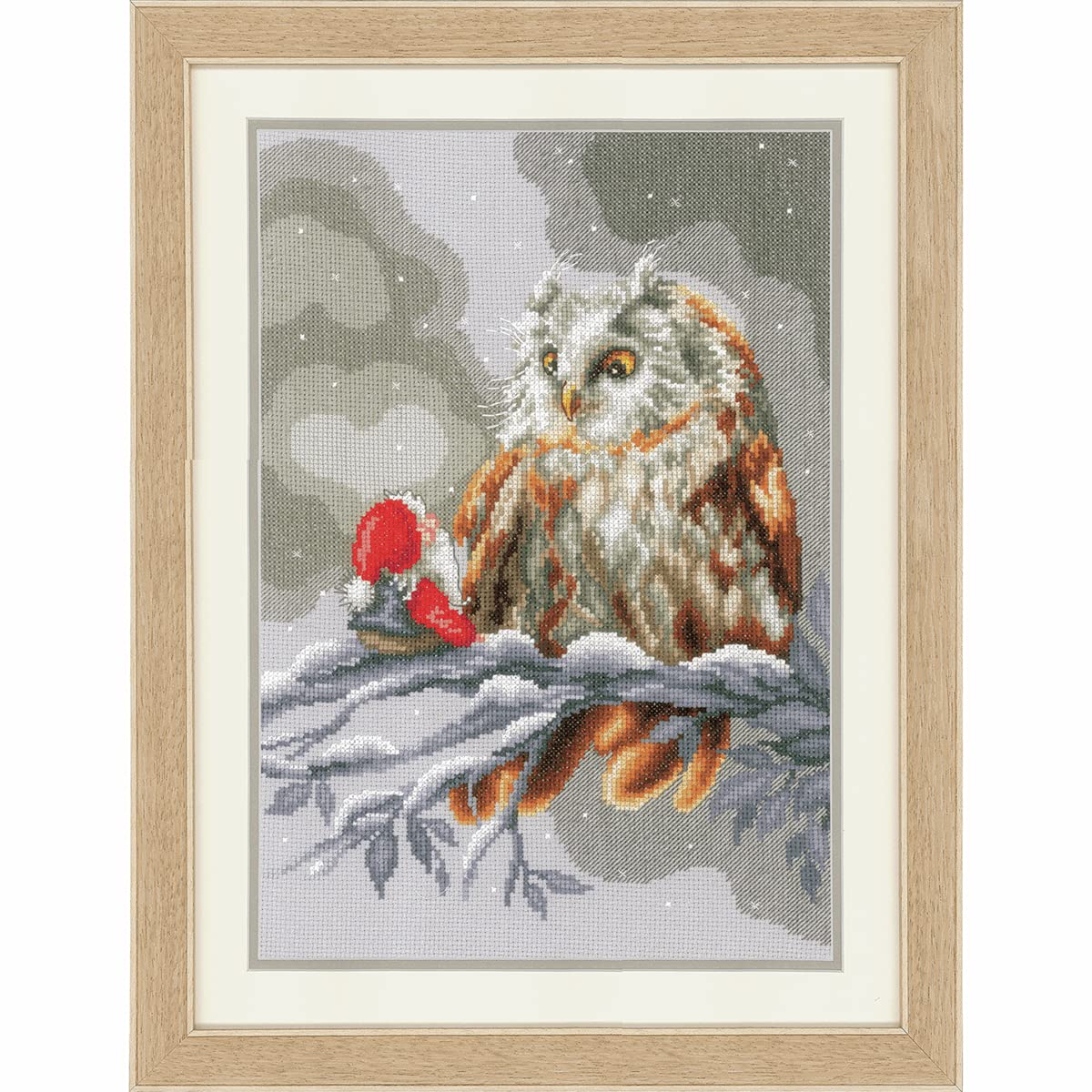 Vervaco Cross Stitch Kit - Owl and Gnome