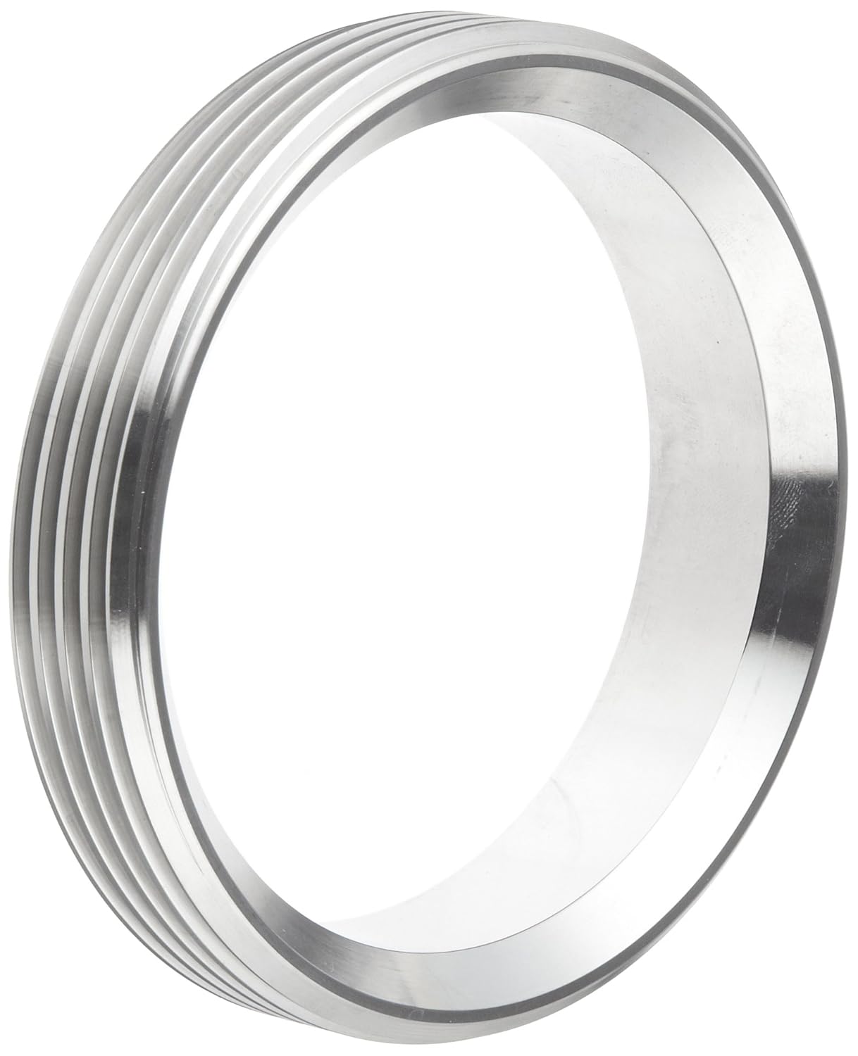 Dixon 15TRF-G400 Stainless Steel 304 Sanitary Fitting, Short Threaded Bevel Seat Weld Ferrule, 4" Tube OD