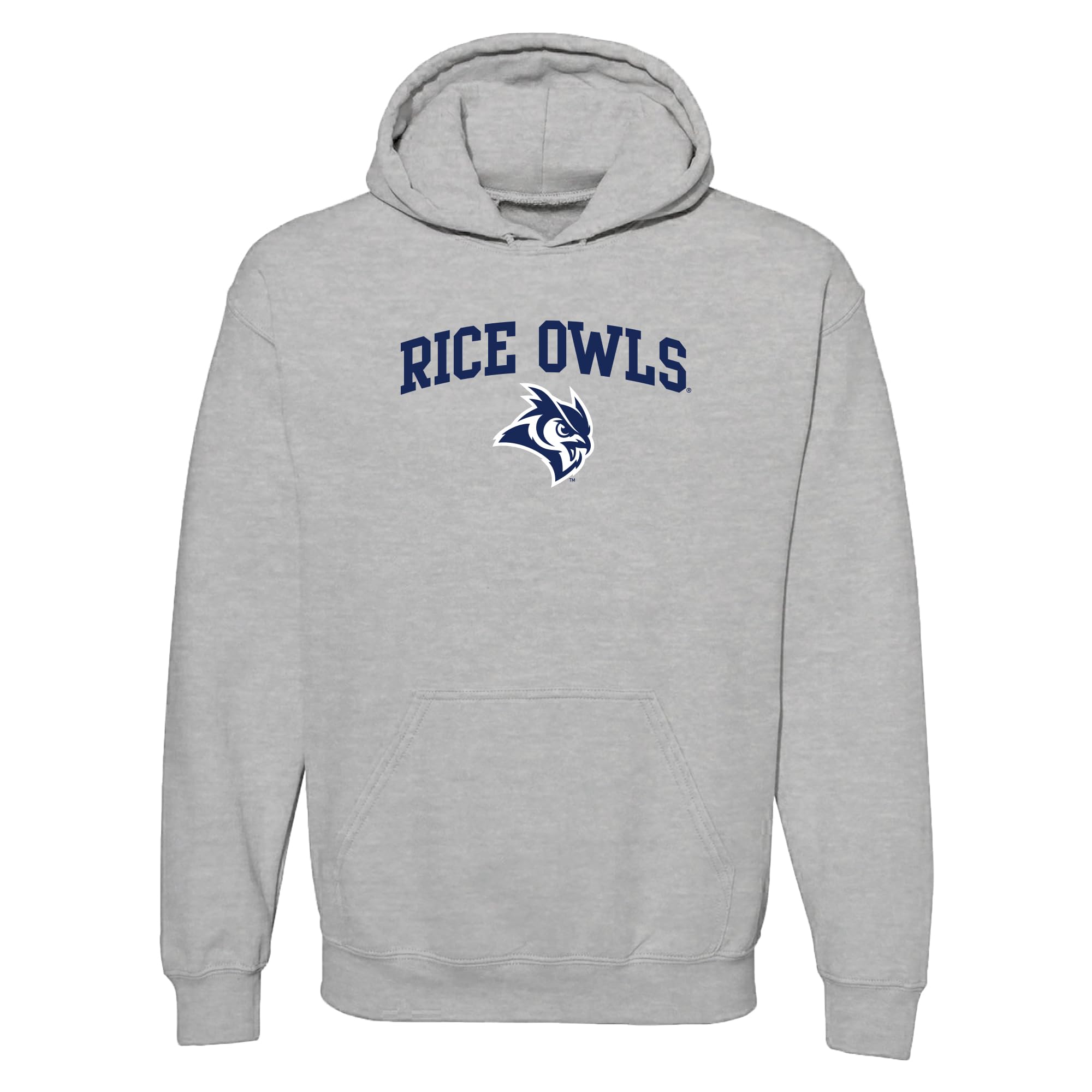 UGP Campus Apparel NCAA Officially licensed College - University Team Color Arch Logo Hoodie, Rice Owls Sport Grey, XL โ image 1