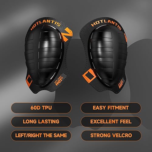 Miniatura 3 de Rodilleras universales para motocicleta, rodilleras en estilo Kendo para carreras o entrenamiento en días de pista o conducción en moto al aire