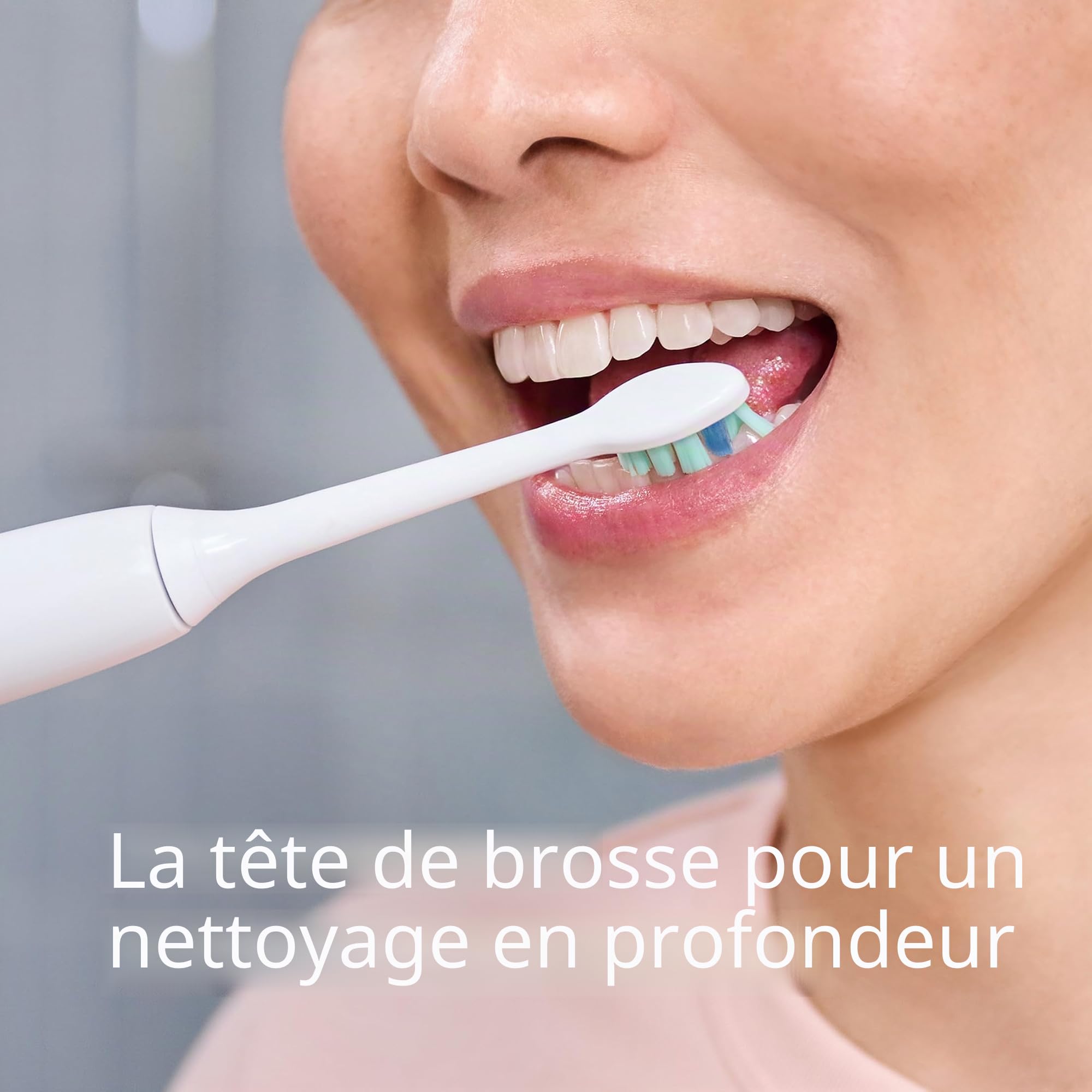 Philips Sonicare C2 Plaque Control HX9026/77 Lot de 6 têtes de brosse à dents électrique de rechange, blanc, jusqu'à 18 mois d'approvisionnement