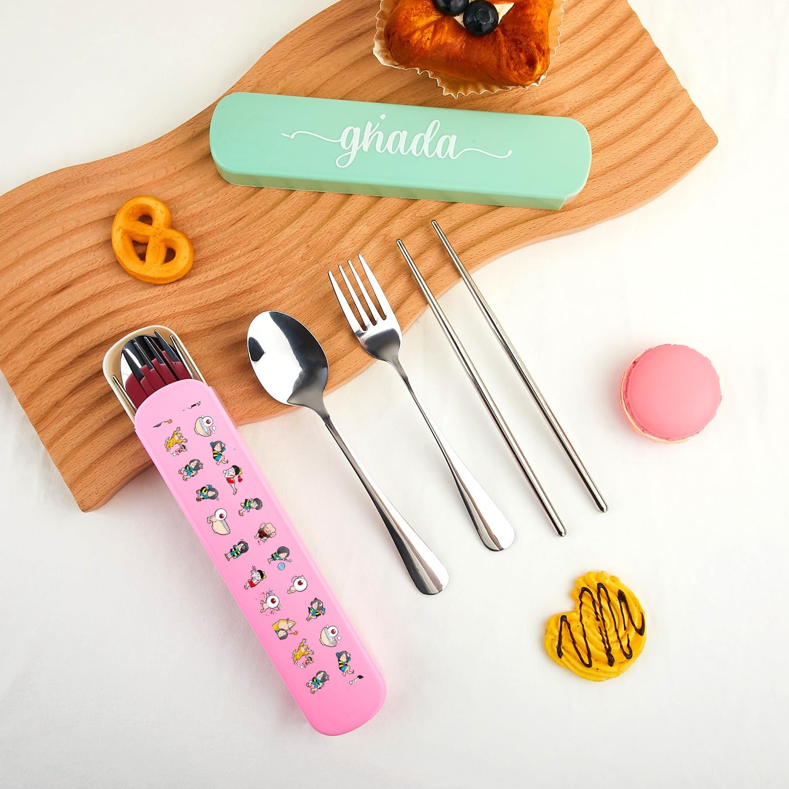 Amazon.co.jp: ゲゲゲの鬼太郎 トスプーン フォーク 箸 3点セット 弁当