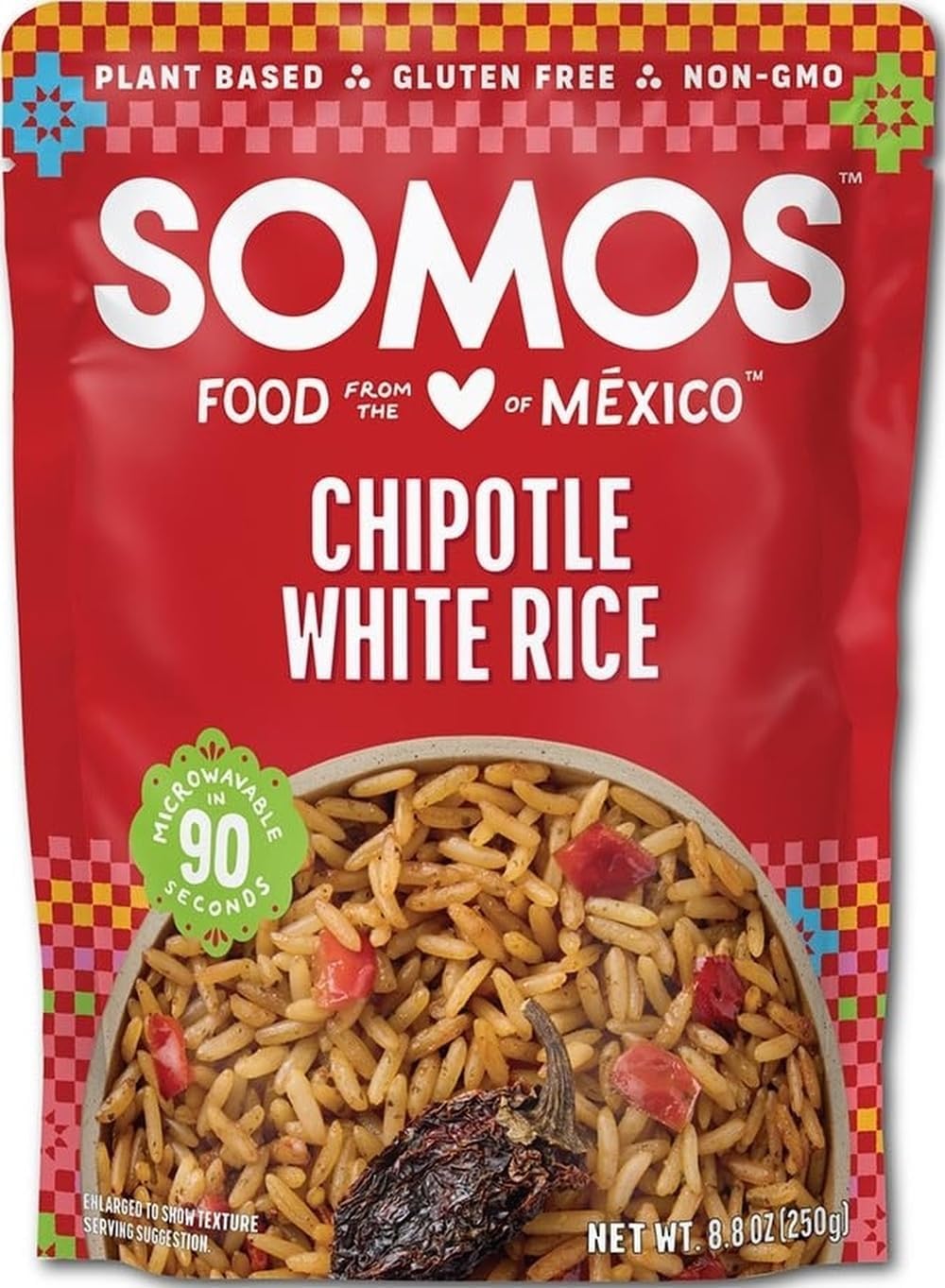 Somos, Chipotle Lime White Rice, 8.8 Ounce