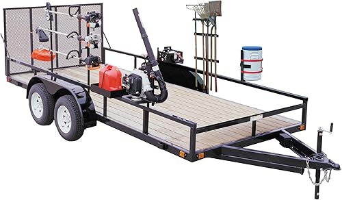 Miniatura 8 de Buyers Products LT30 Estante para contenedores de gas para camiones y remolques de paisaje, 2.55 galones, color negro