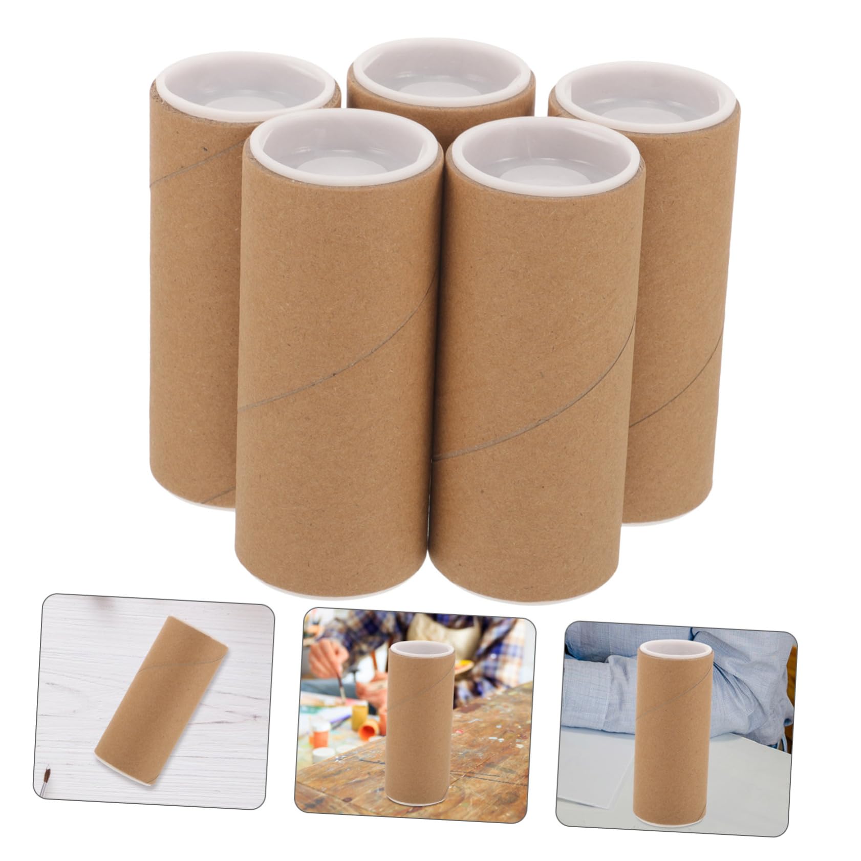 BESTYASH 3 Ensembles Tube De Tube En Papier Tubes Pièce De Monnaie De Pièces Tube De Stockage De Papier Stockage De Pièces Tube D'emballage Tube Rond Plastique 10 Pièces * 3