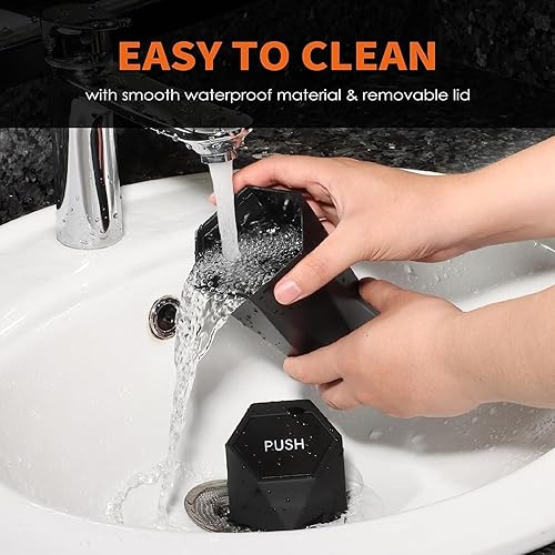 Vista 22 de HOTOR Bote de basura para automóvil, paquete de 2 con 30 bolsas de basura, mini accesorios esenciales para el interior del automóvil, a prueba