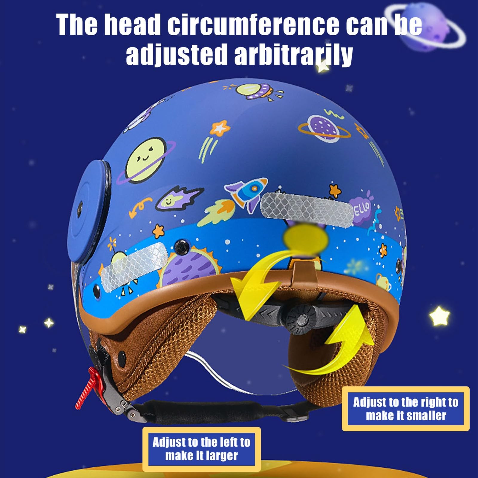 Casco De Moto Abierto para Niños con Visera Solar, Homologado Según La Norma ECE 22.06, Casco Jet 3/4 para Niños, Casco De Scooter para Niños Y Niñas De 3 A 12 Años