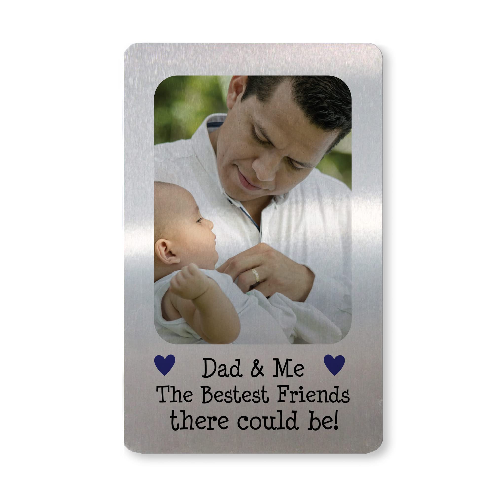 Dad Gift Dad And Me Personalised Wallet Card Fathers Day Birthday Gift For Him Daughter Son Gift Keepsake