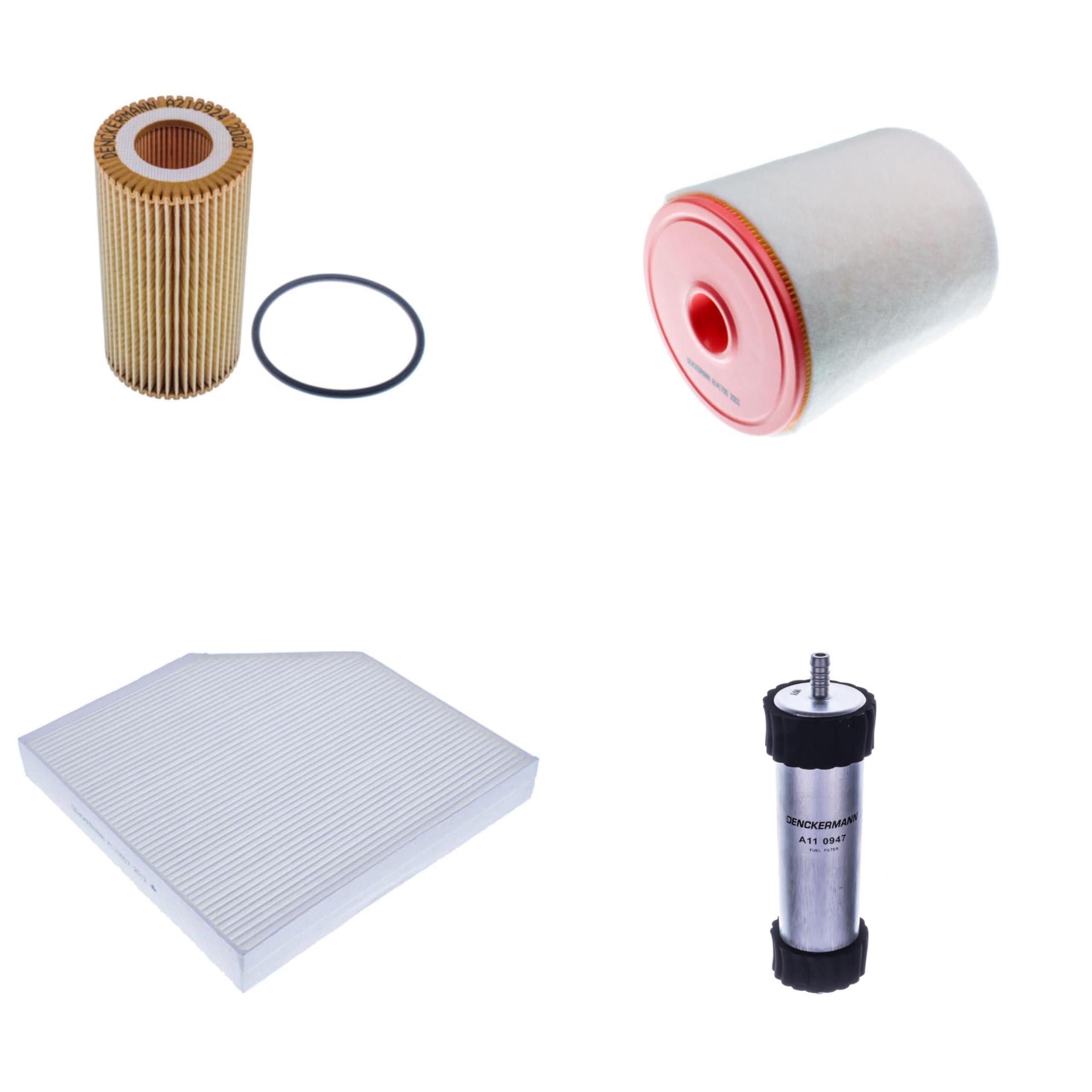 Il kit di ispezione contiene filtro olio, filtro aria, filtro abitacolo, filtro carburante per A6 Allroad 4GH 4GJ 3.0 TDI quattro A7 Sportback 4GA 4GF 4G5 C7 4GD 4G2 4GC