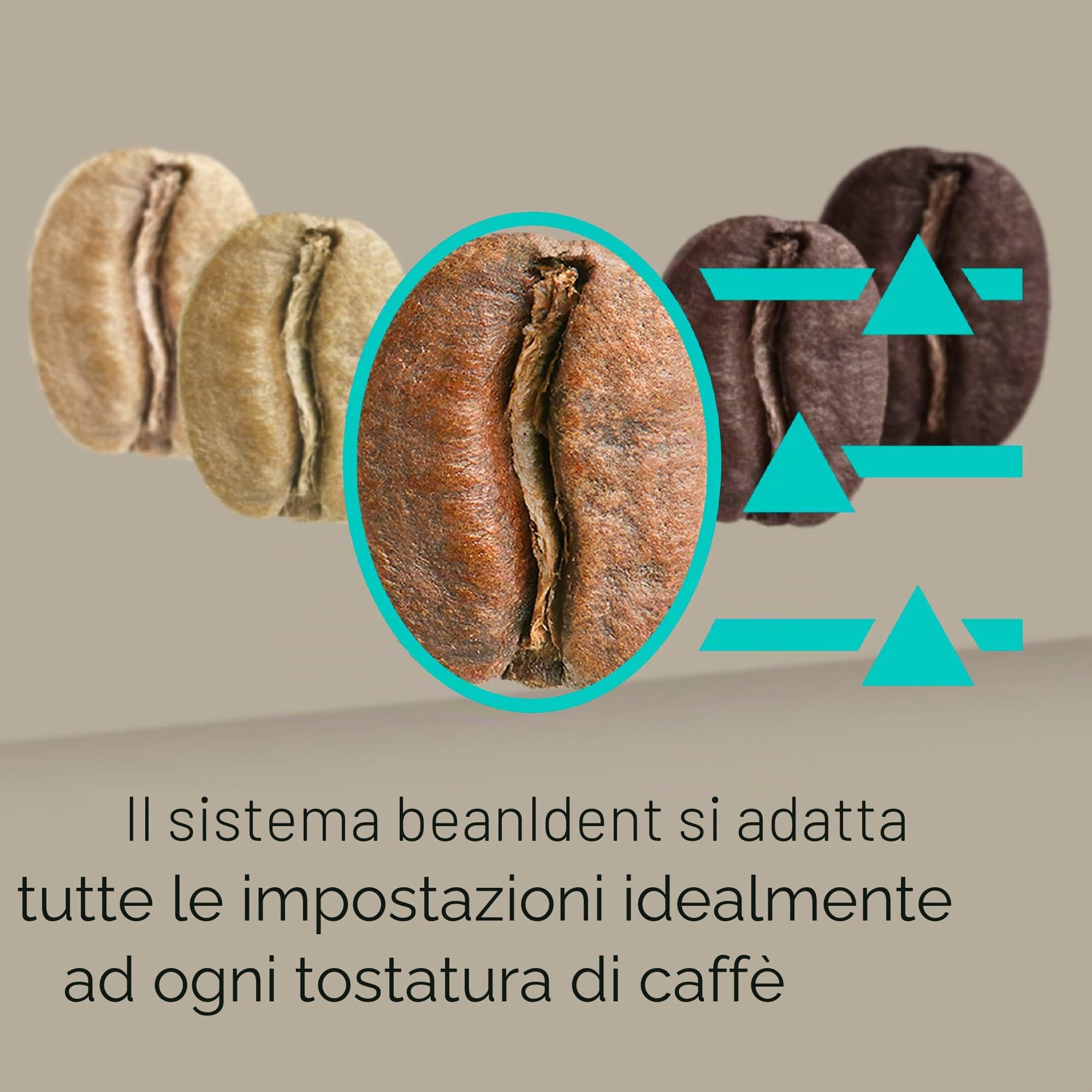 Siemens Macchina da caffè EQ900 TQ907D03, controllo app, display full touch, modalità barista, riduzione del rumore, fino a 10 profili, pulizia automatica del vapore, 2 contenitori per fagioli, 1500