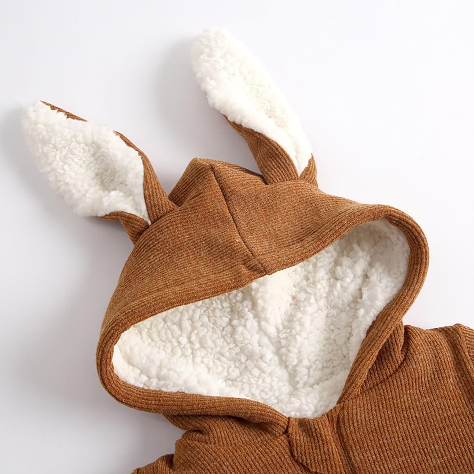Bebé niños niñas Manga Larga Invierno con Capucha Animados recién Nacido Polar Abrigo cálido Mono Esmoquin De Hombre