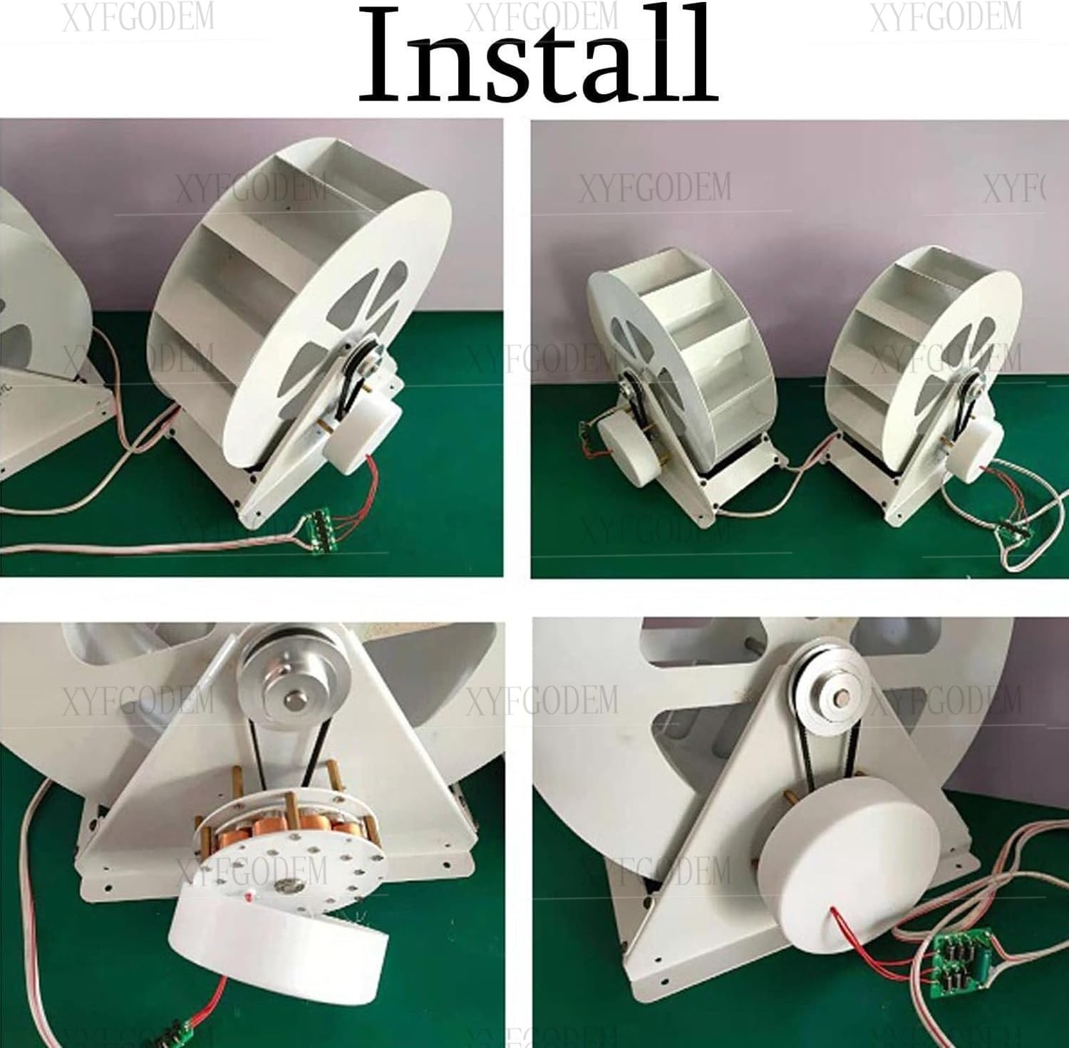Generatore di turbina idroelettrica a bassa velocità, ruota idraulica per esterni, centrale elettrica domestica, disco basso flusso, ricarica 5 V-12 V/24 V, kit educativo e paesaggistico