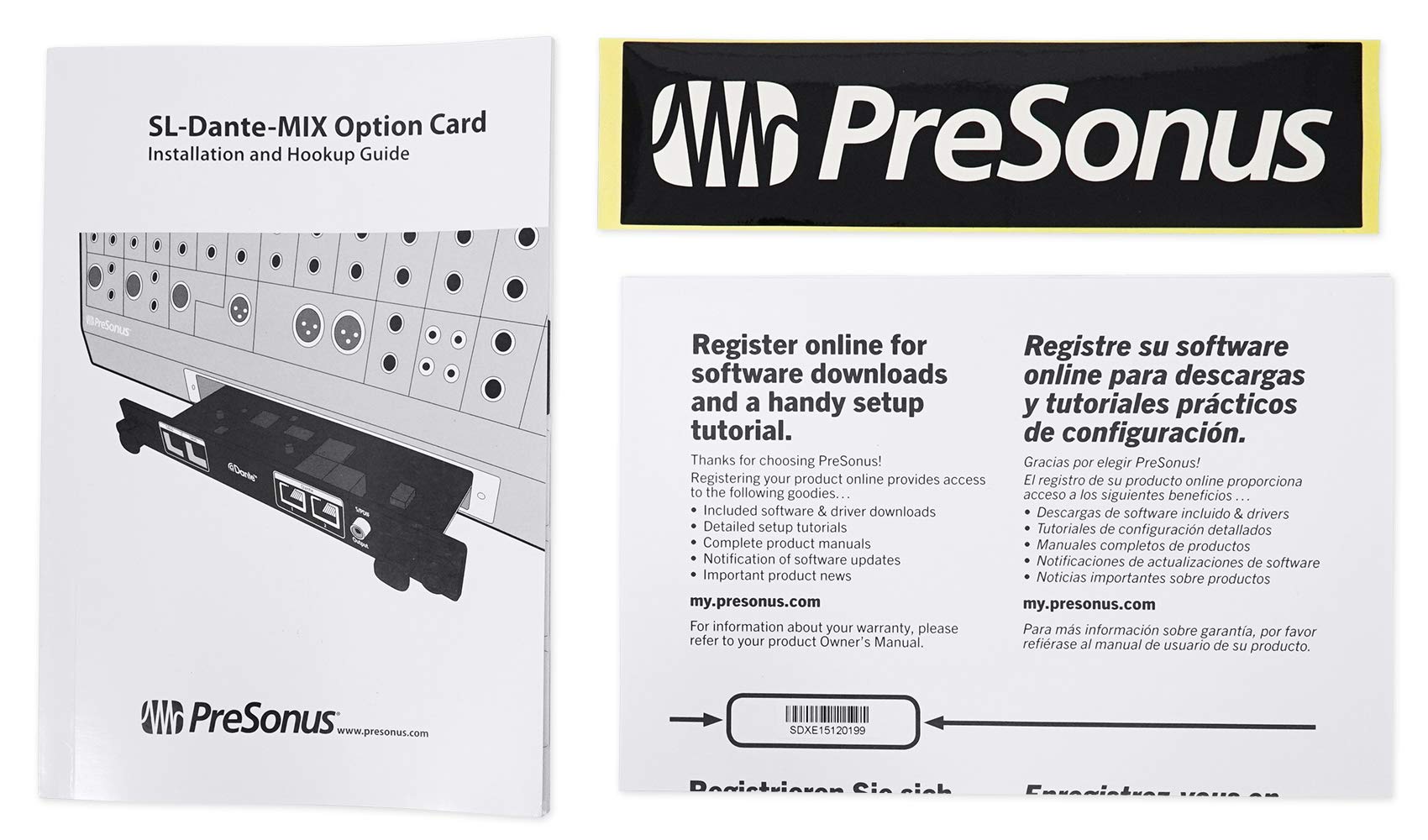 Presonus sl-dante-mix para studiolive 16.4.2 AI/24.4.2/32.4.2/cs