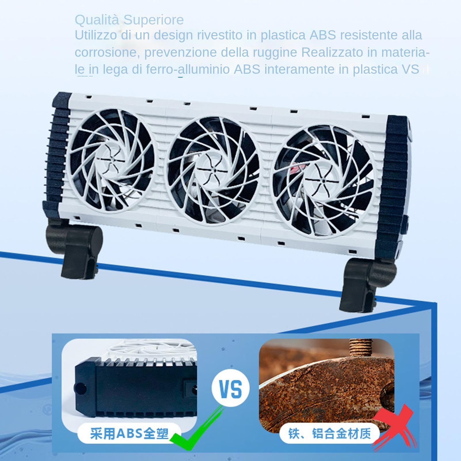 Ventola Per Refrigeratori Per Acquario - Ventola Di Raffreddamento Silenziosa Per Acquario, Refrigeratori Per Acquari Con 5 Regolatori Di Velocità Timer Regolabili | Dispositivo Di Raffreddamento Del
