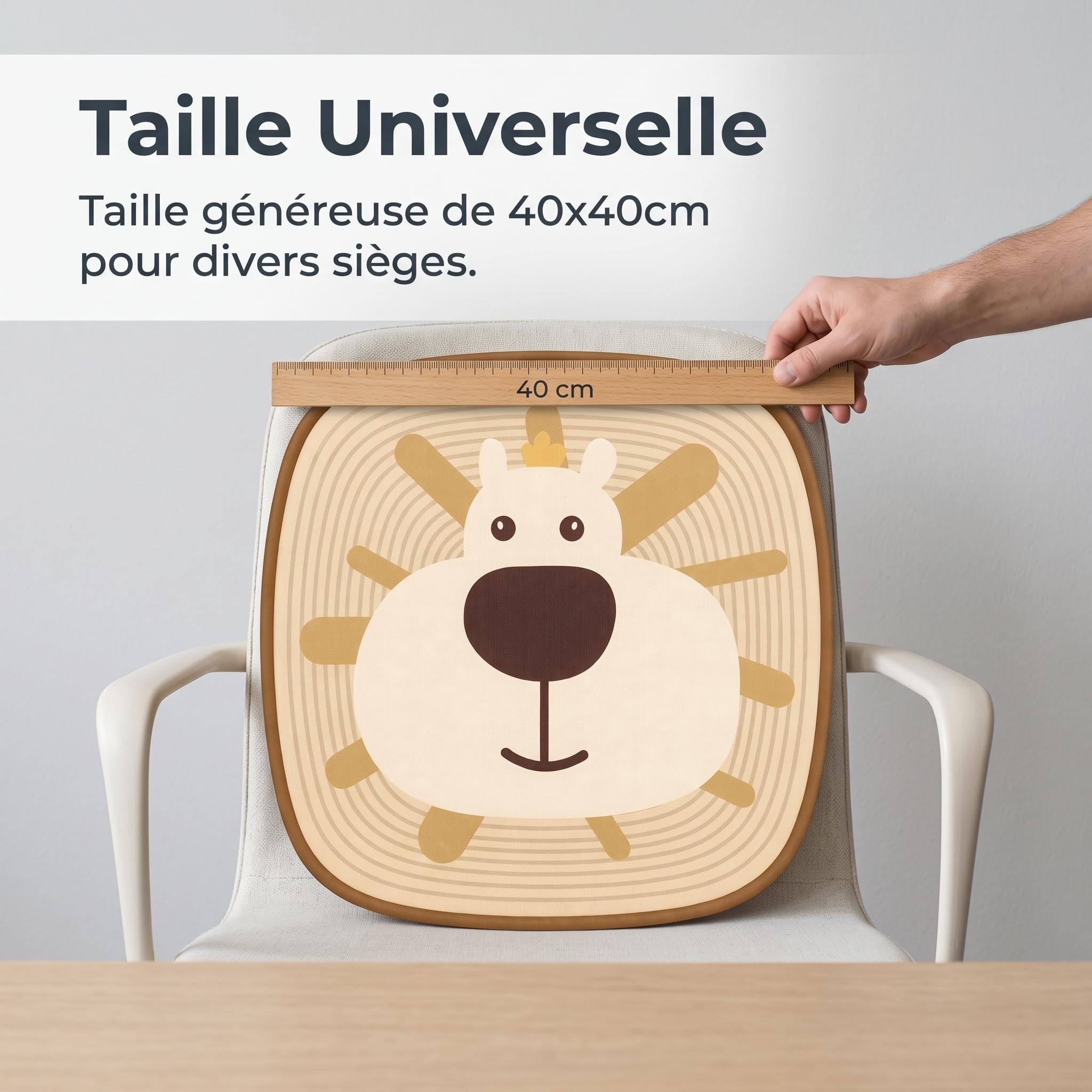 Cuscino per Sedie da Ufficio, Cuscino Interno Antiscivolo 40x40cm, per il comfort