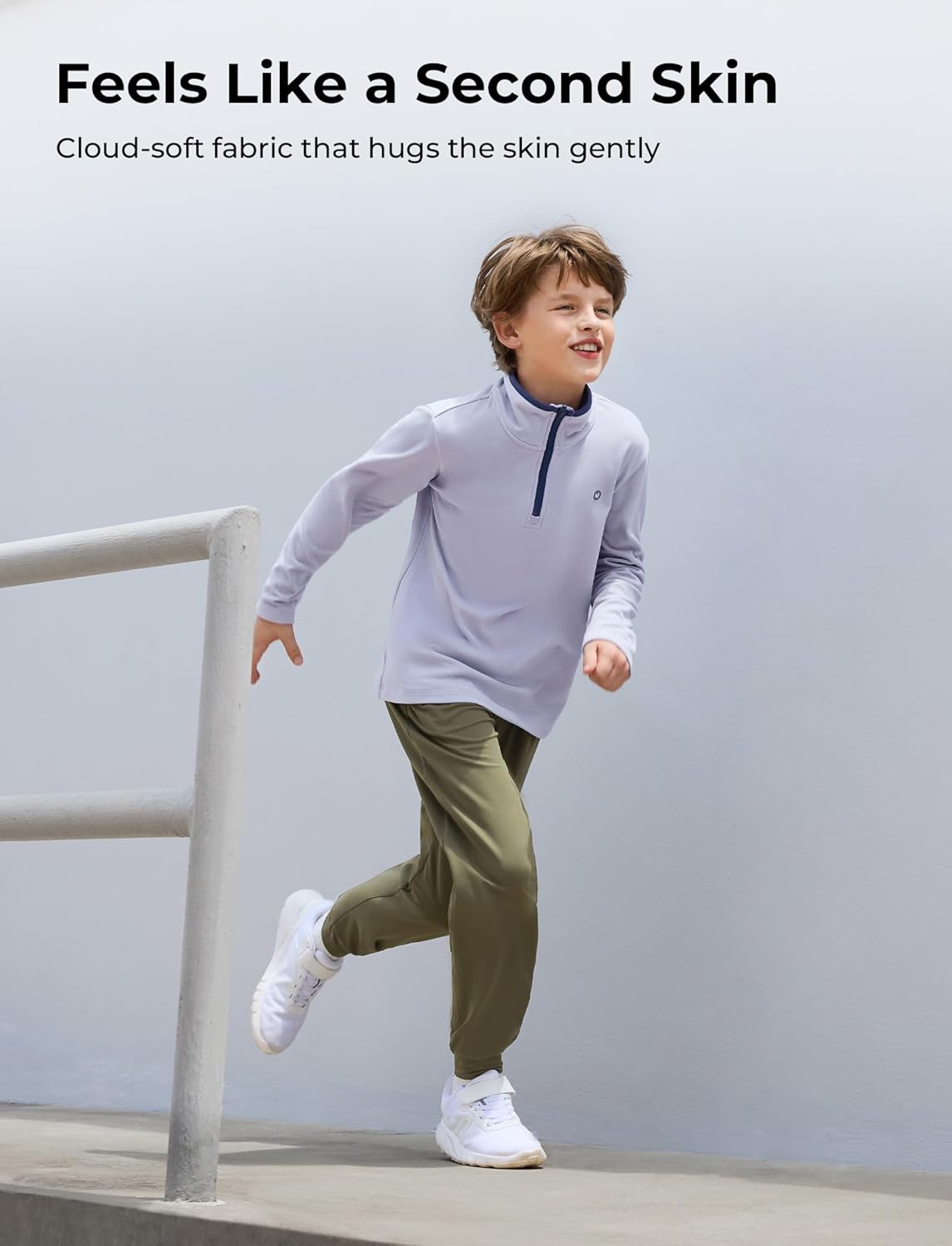 PATPAT Boys Ultra-Soft Quick-Dry Athletic Pants with Pockets & Inner Drawcord, Lightweight Joggers for Sports Training - Image 4