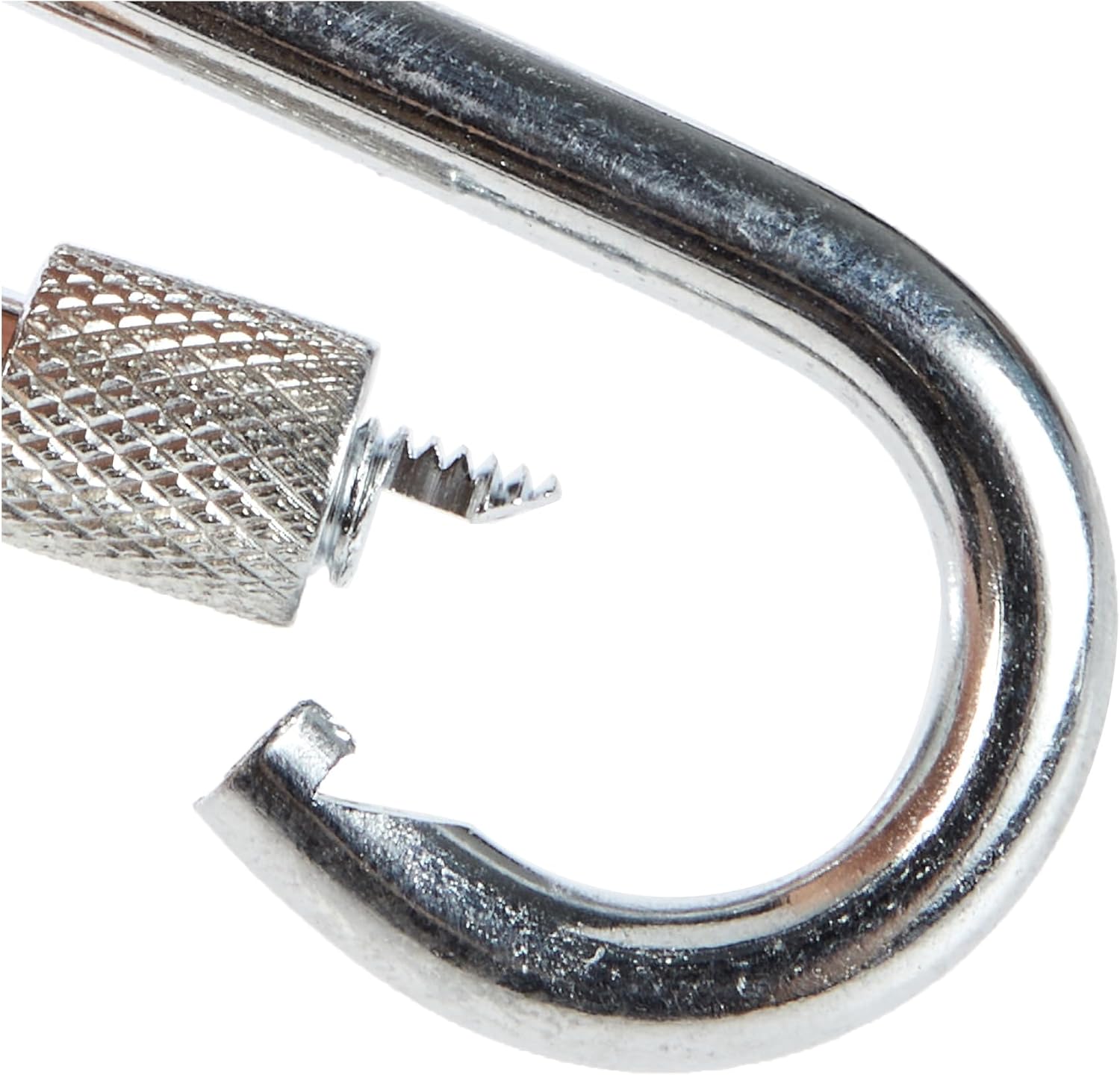 amig 30150 21832 Galvanized Steel Firefighter Carabiner Mod.30150 with Thread Closure Ropes, Chains, Straps or Tapes | Pressure Anchor for Quick Connections | Measurements: Ø6 x 60 mm
