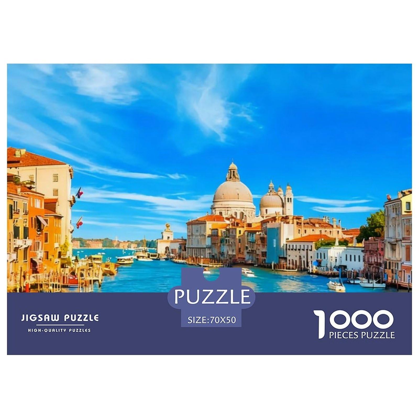 Jigsaw Puzzles 1000 Pieces Venice Canals Jigsaw 70x50cm/1000pcs Toy for Adults And Kids Challenging Creative Family Game DIY Cardboard