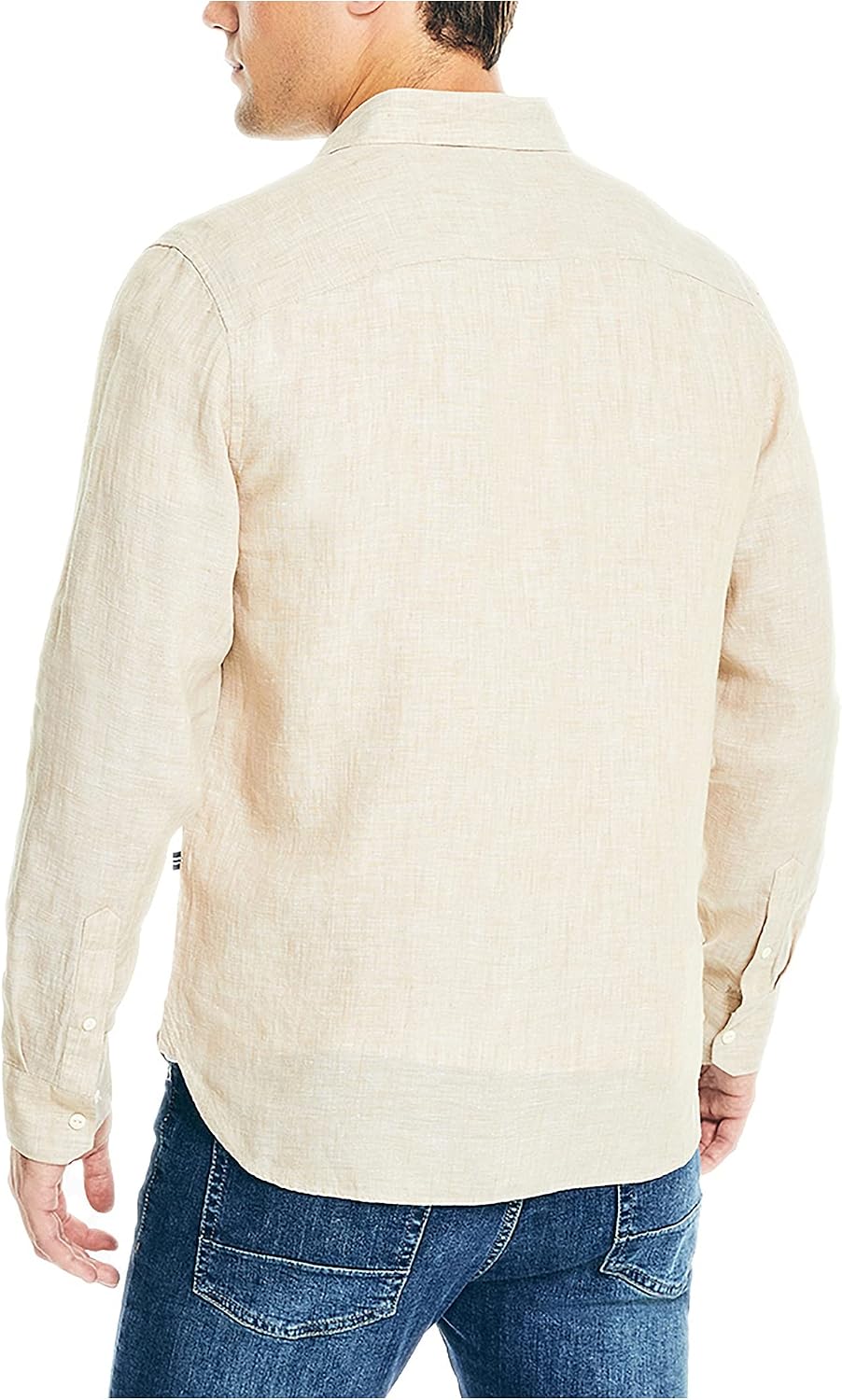 Nautica Men's Nautica Sustainably Crafted Classic Fit Linen Shirt