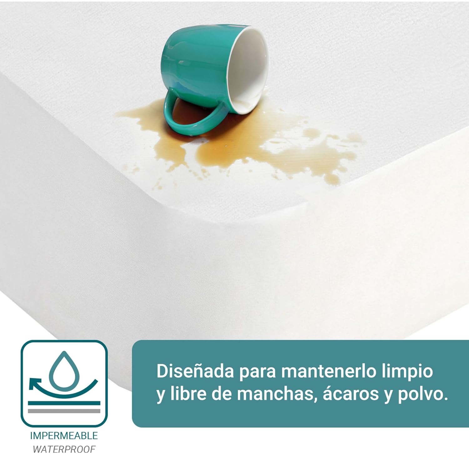 Mattress Protector Size 80 Padded Super Soft Non Slip Easy Wash 100 White Terry