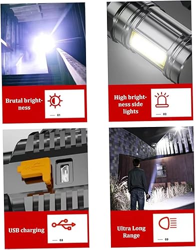 Miniatura 4 de Torches LED Super Bright LED Torch Rechargeable Super Bright Torch Searchlight Camping Tent Lighting Equipment Outdoor Night Emergency Light