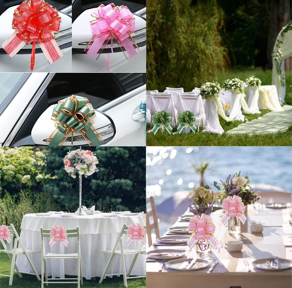 10 Piezas Lazos Regalos Grandes,Lazo de Envolver Regalo,Lazos Navideños para Regalos para Navidad,Fiesta Bodas Fiestas de Regalo y Decoración