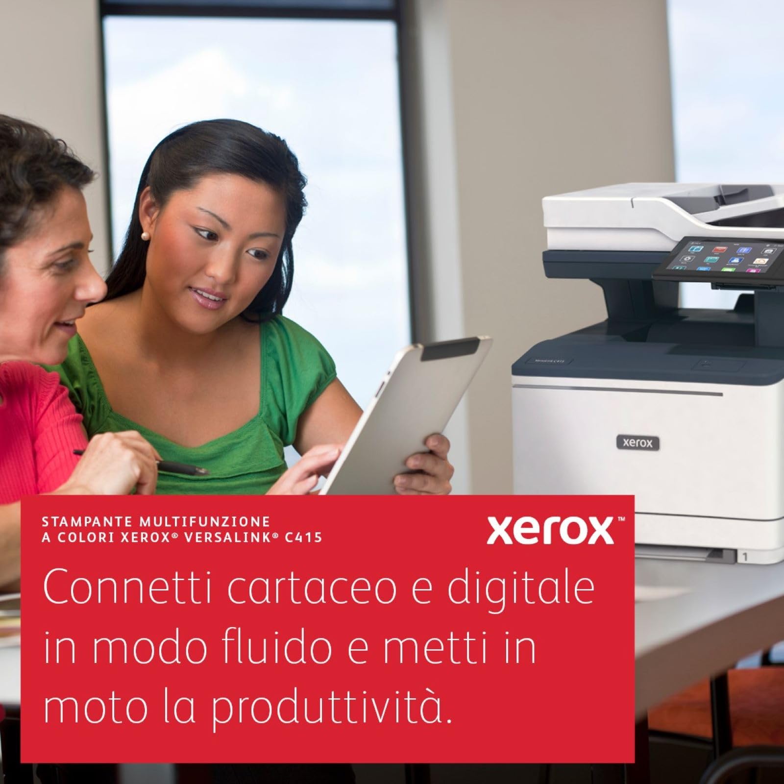 Xerox Versalink C415dn A4 40ppm Stampante Multifunzione Laser Colore con Stampa Fronte Retro - Copia/Stampa/Scansione/Fax