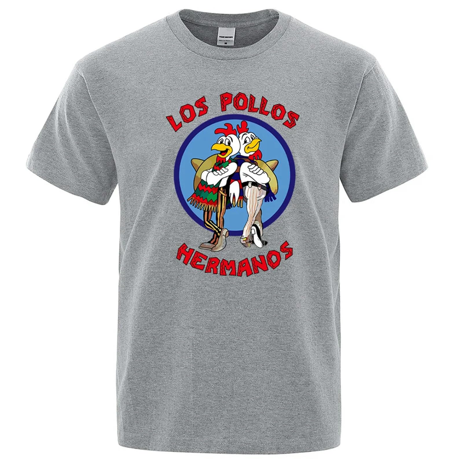 Camisetas Manga Corta Hombre Camiseta Divertida Fashion De Transpirable Suelta-Rojo-Metro