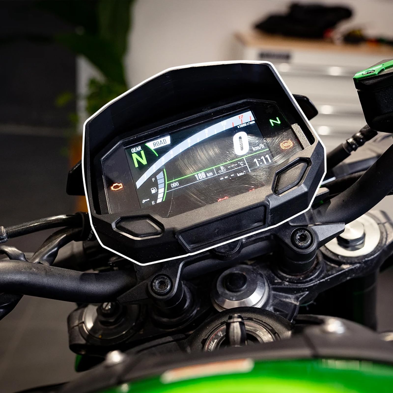 Per Kawasaki Z900 Z 900 2020-2022 2023 2024 Accessori Moto Parasole Copertura Strumento Protezione Dello Schermo Protezione Parasole (Nero)