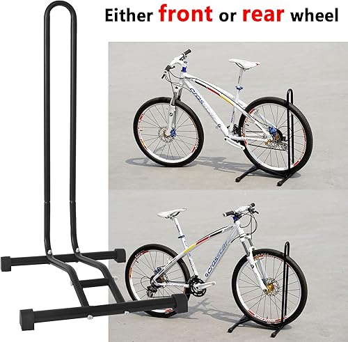 Miniatura 2 de YYDS Soporte de bicicleta, soporte de piso para bicicletas, soporte de estacionamiento individual, para bicicletas de carretera MTB de montaña,