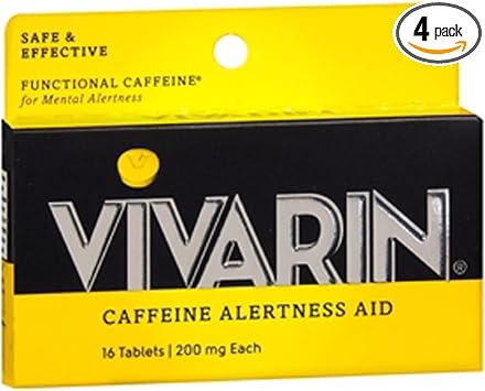 Vivarin Alertness Aid Tablets 16Count Tablets 4 Pack