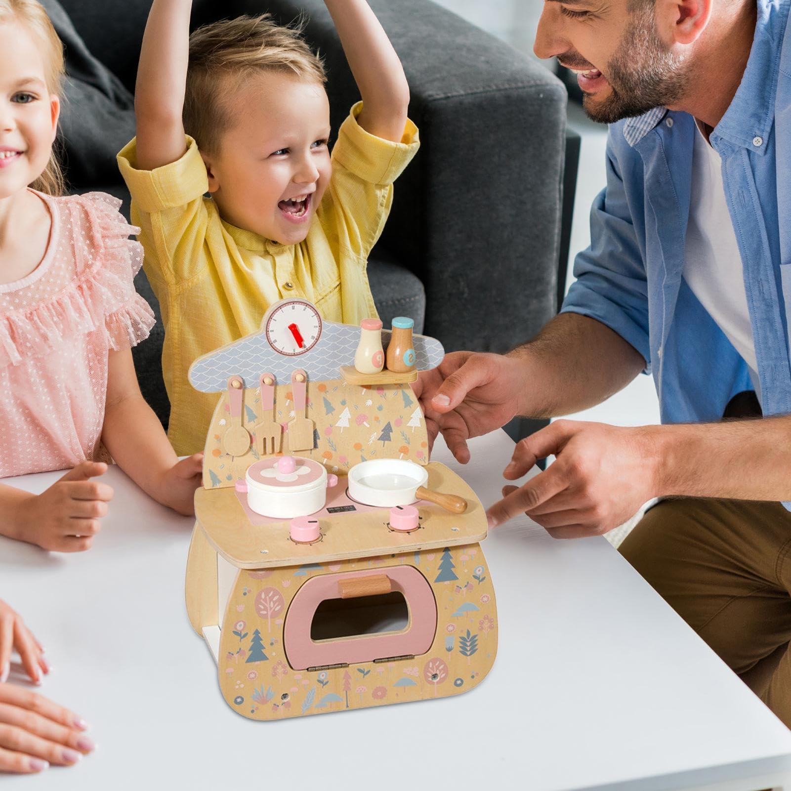 Narzędzia kuchenne, Safe Realistic Pretend Play Zestaw do gotowania | Akcesoria kuchenne dla dzieci, Sturdy Educational Playing Kit dla chłopców i dziewcząt, wczesna w naukę