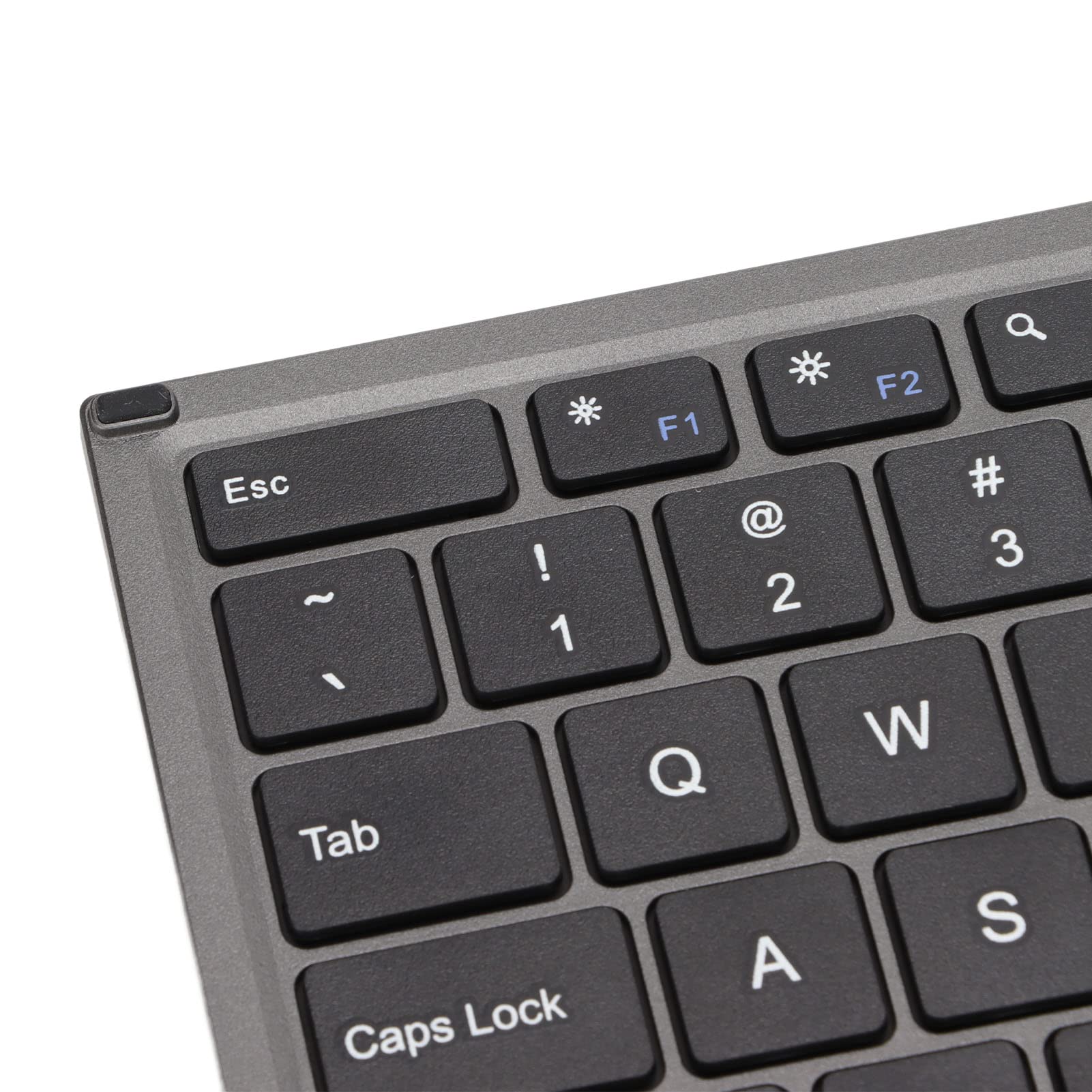 Składana Klawiatura Bluetooth, Klawiatura Bezprzewodowa 78 Klawiszy Ultra Cienka Składana Klawiatura z Touchpadem dla Systemu Operacyjnego Android Smartphone Tablet i Laptop