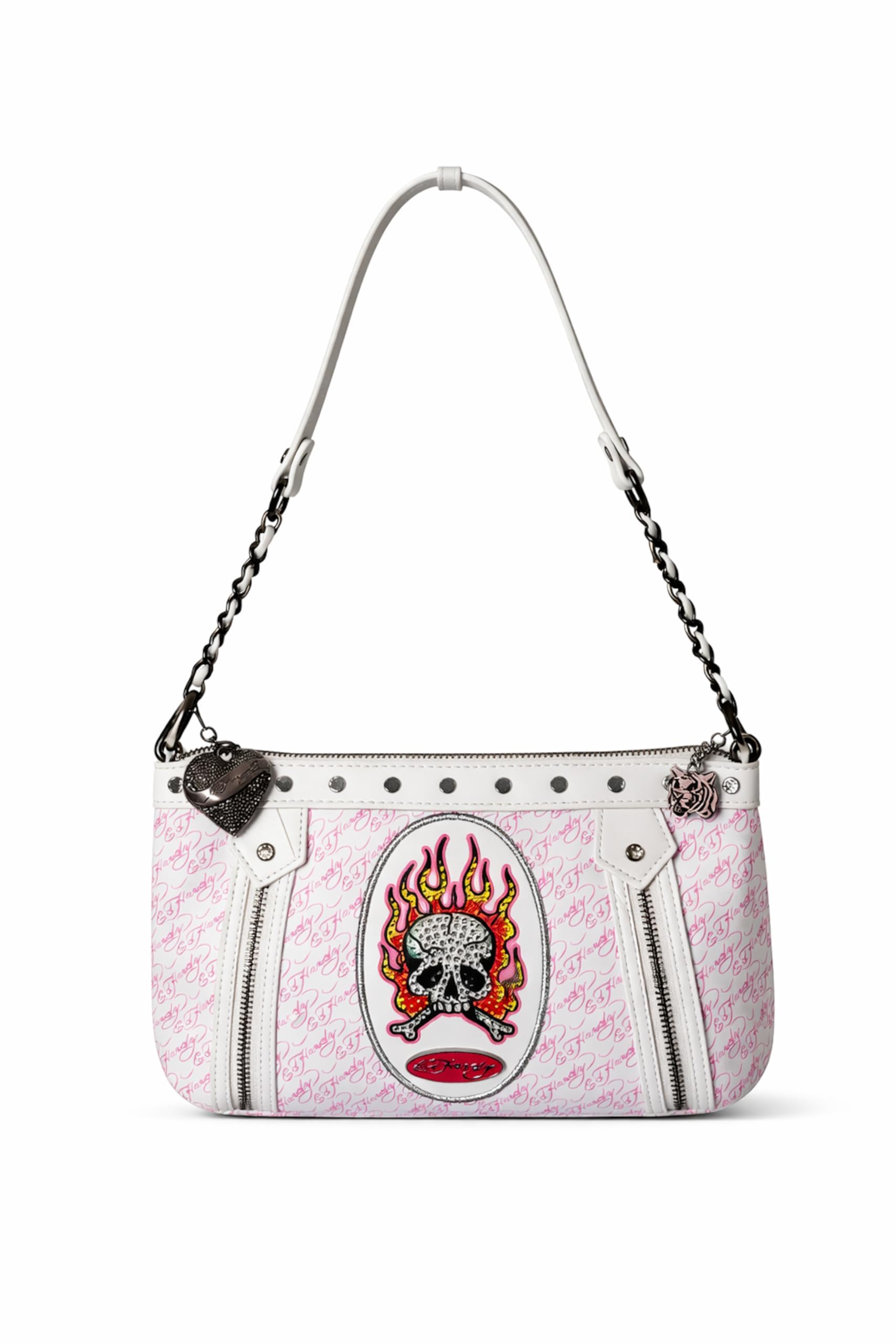 Amazon.co.jp: ED HARDY レディース ショルダー ハンドバッグ スカル 