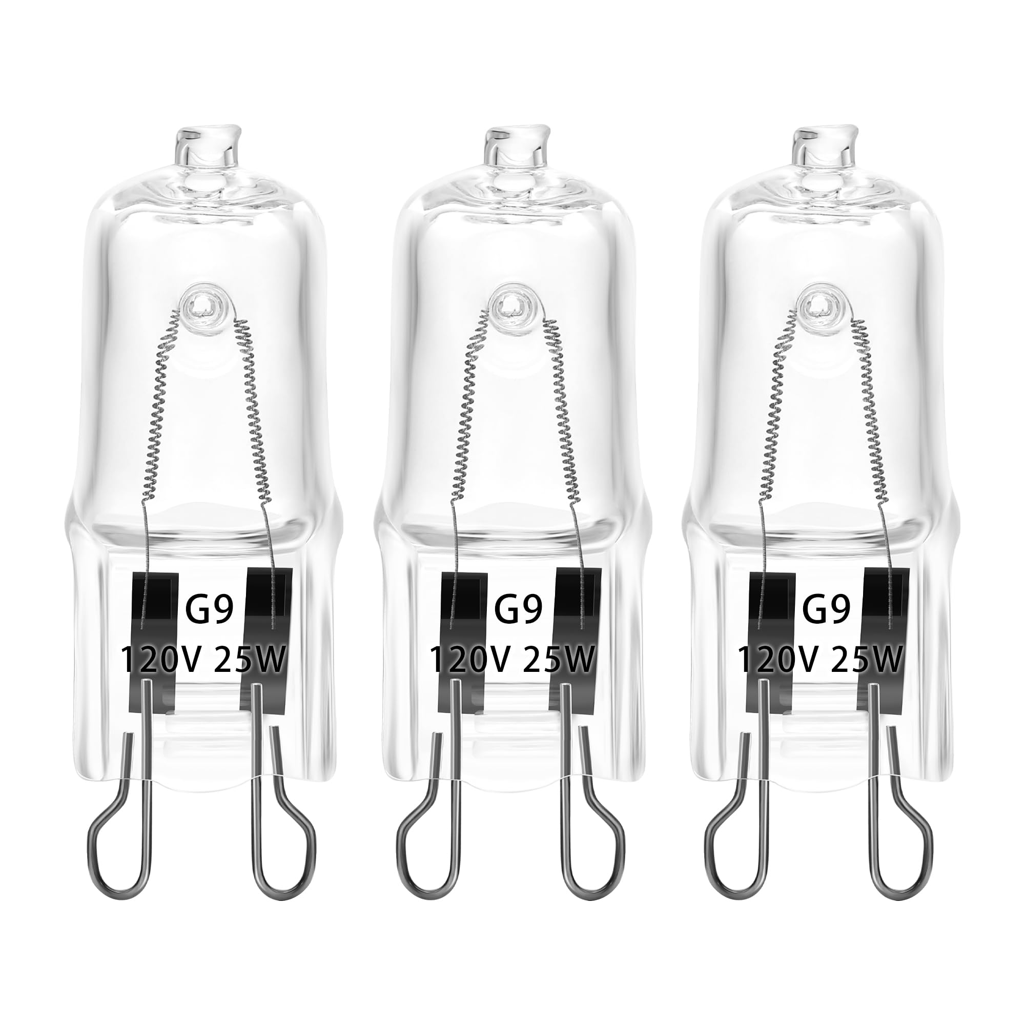 3 Pack UVA UVB Reptile Light Halogen Bulbs Beads Heat Lamp (25 Watt) Clear